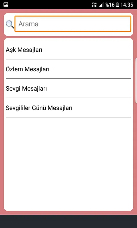 Aşk Sevgi ve Özlem Mesajları | Indus Appstore | Screenshot