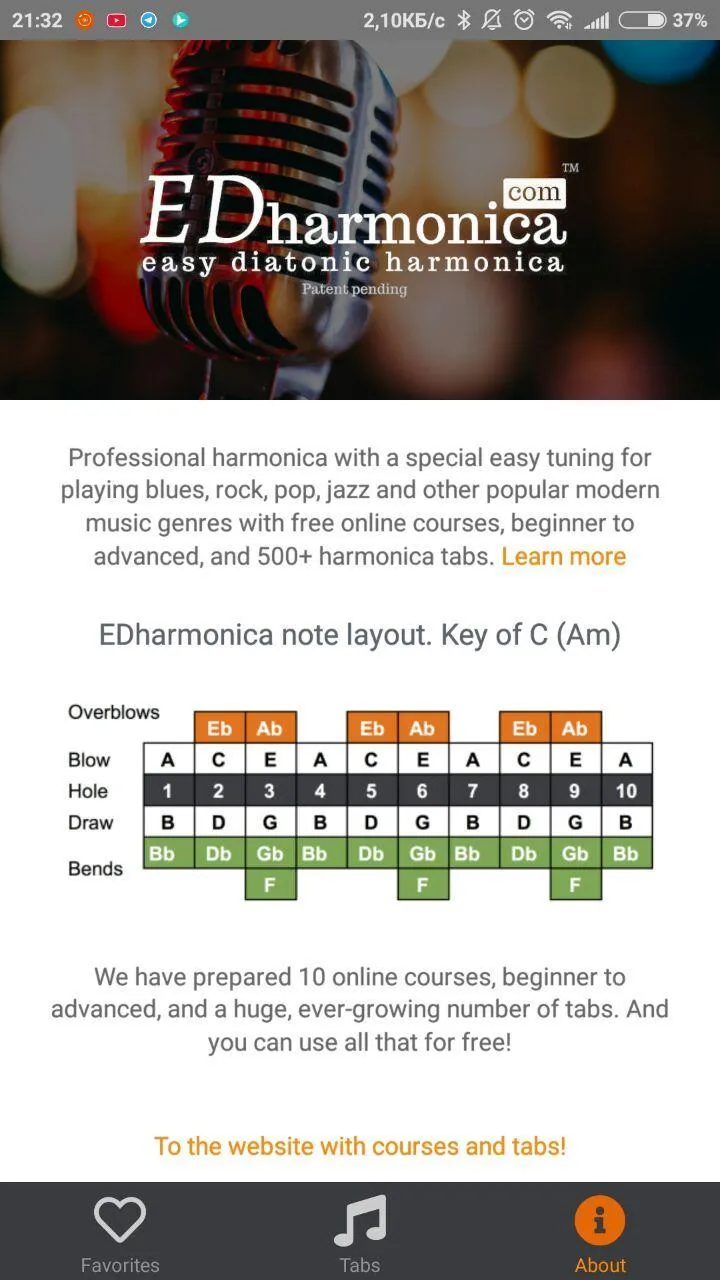 Easy diatonic harmonica tabs | Indus Appstore | Screenshot