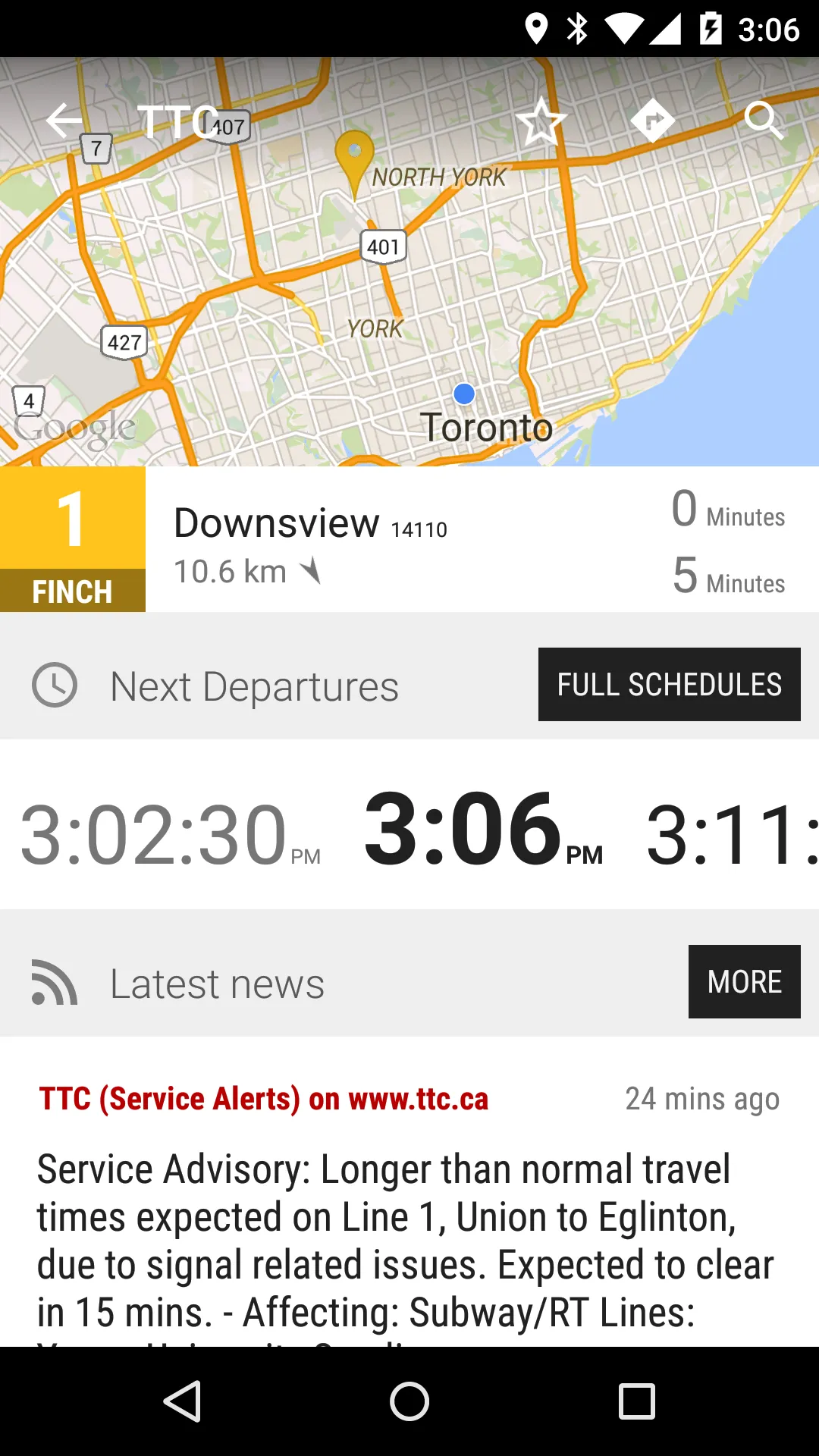 Toronto Subway - MonTransit | Indus Appstore | Screenshot