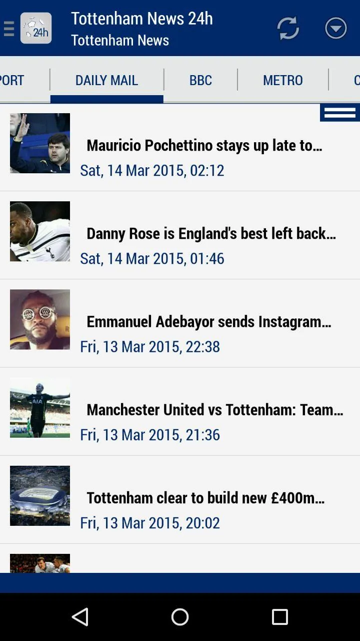 24h News for Tottenham | Indus Appstore | Screenshot