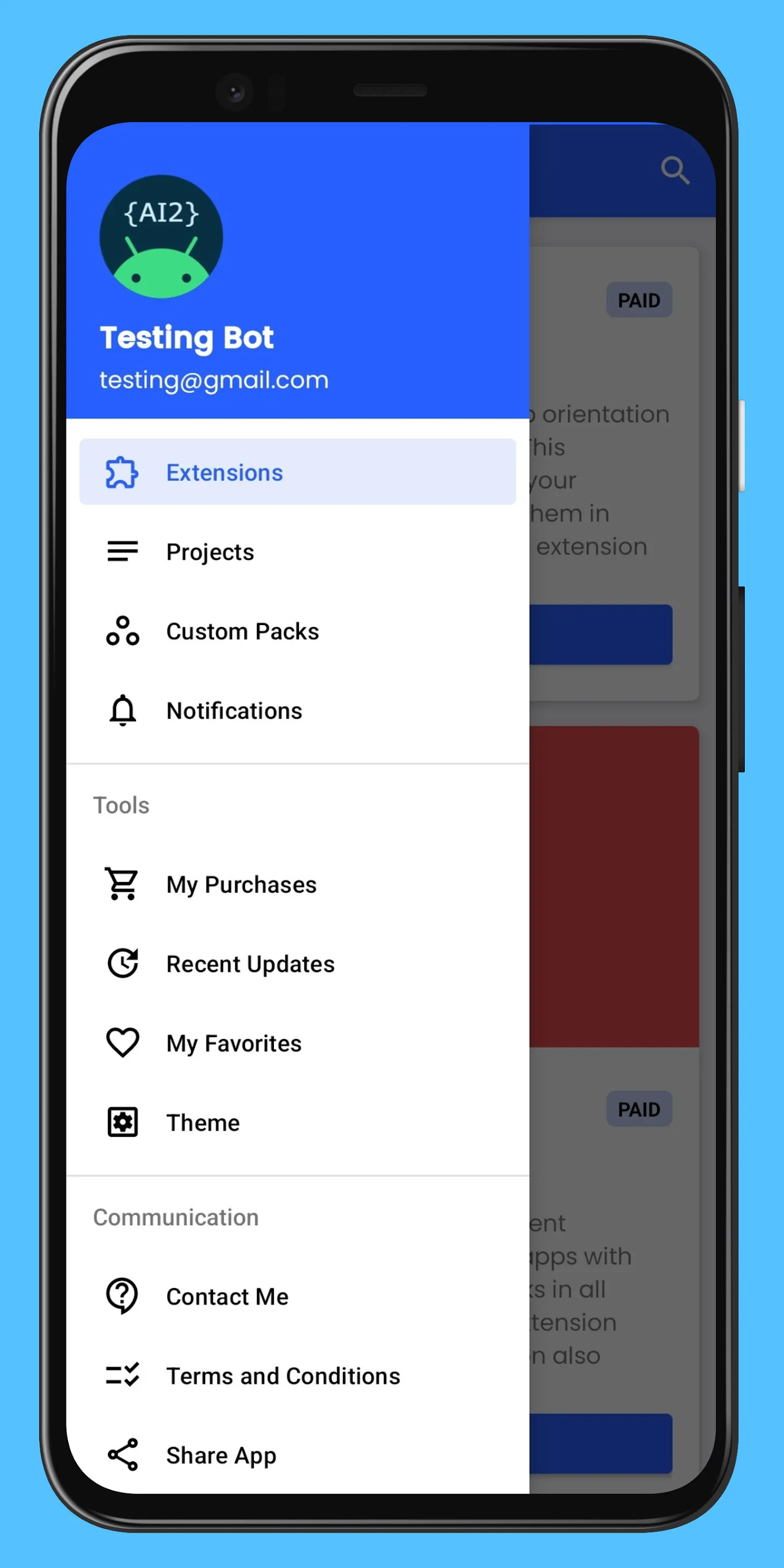 AI2 Store : Extensions & AIA | Indus Appstore | Screenshot