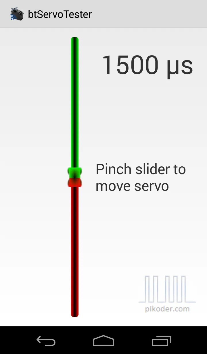 btServoTester | Indus Appstore | Screenshot