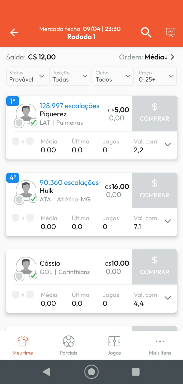 Parciais CFC | Indus Appstore | Screenshot