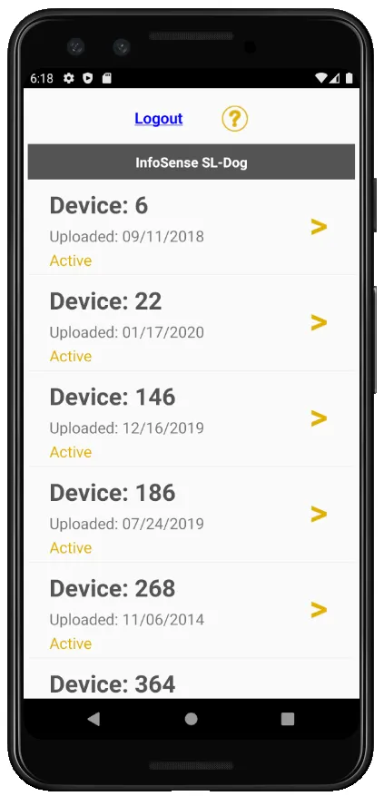 InfoSense SL-DOG Mobile App | Indus Appstore | Screenshot