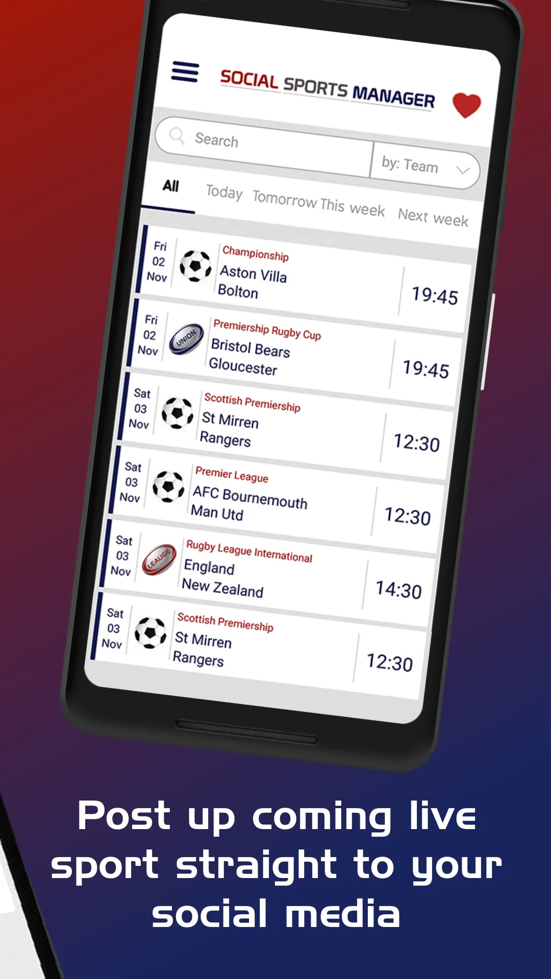 Social Sports Manager | Indus Appstore | Screenshot