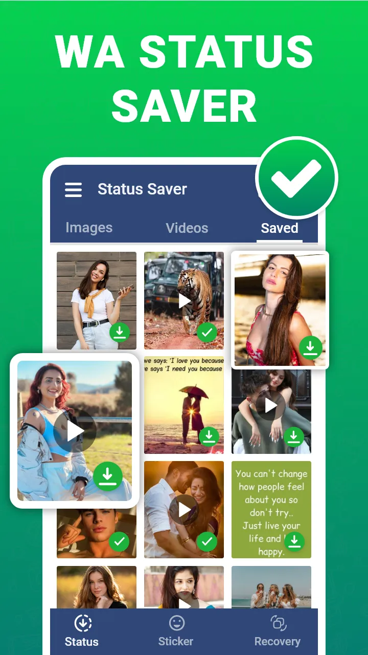 Save Video Status | Indus Appstore | Screenshot