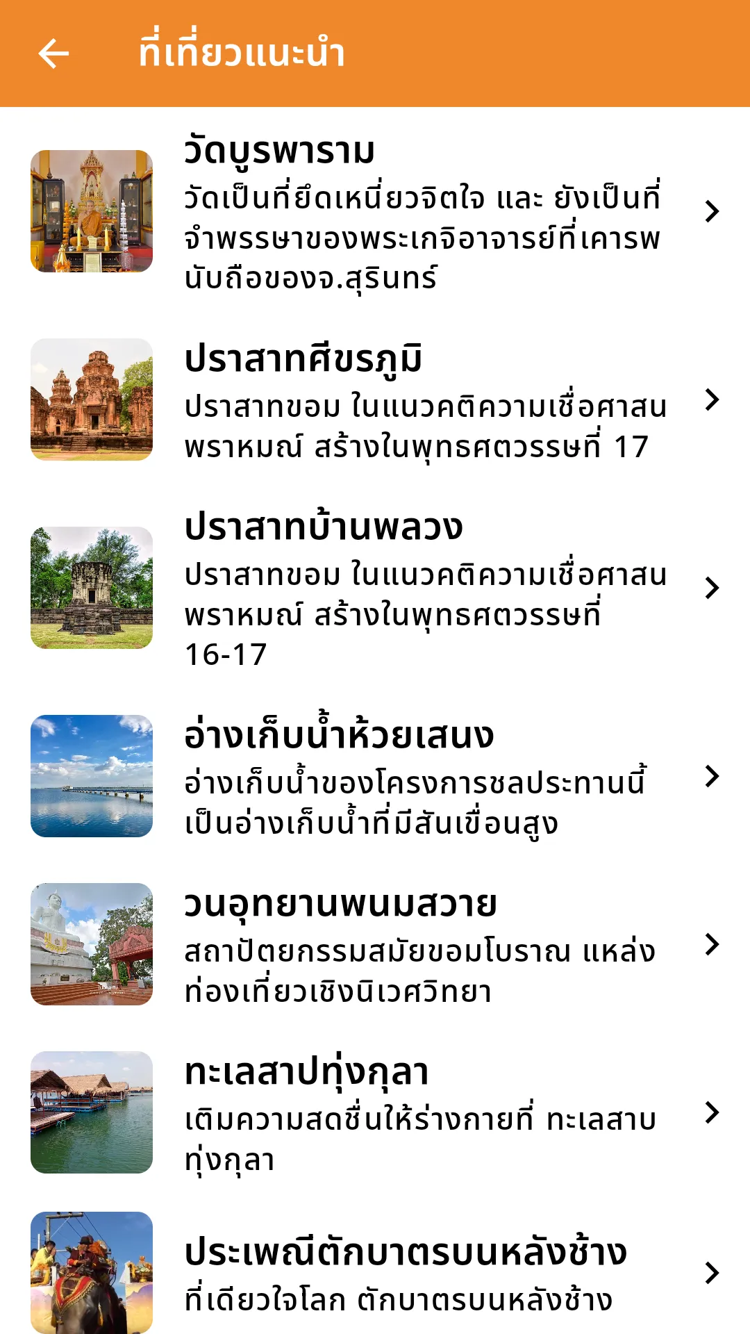 ท่องเที่ยวสุรินทร์ | Indus Appstore | Screenshot