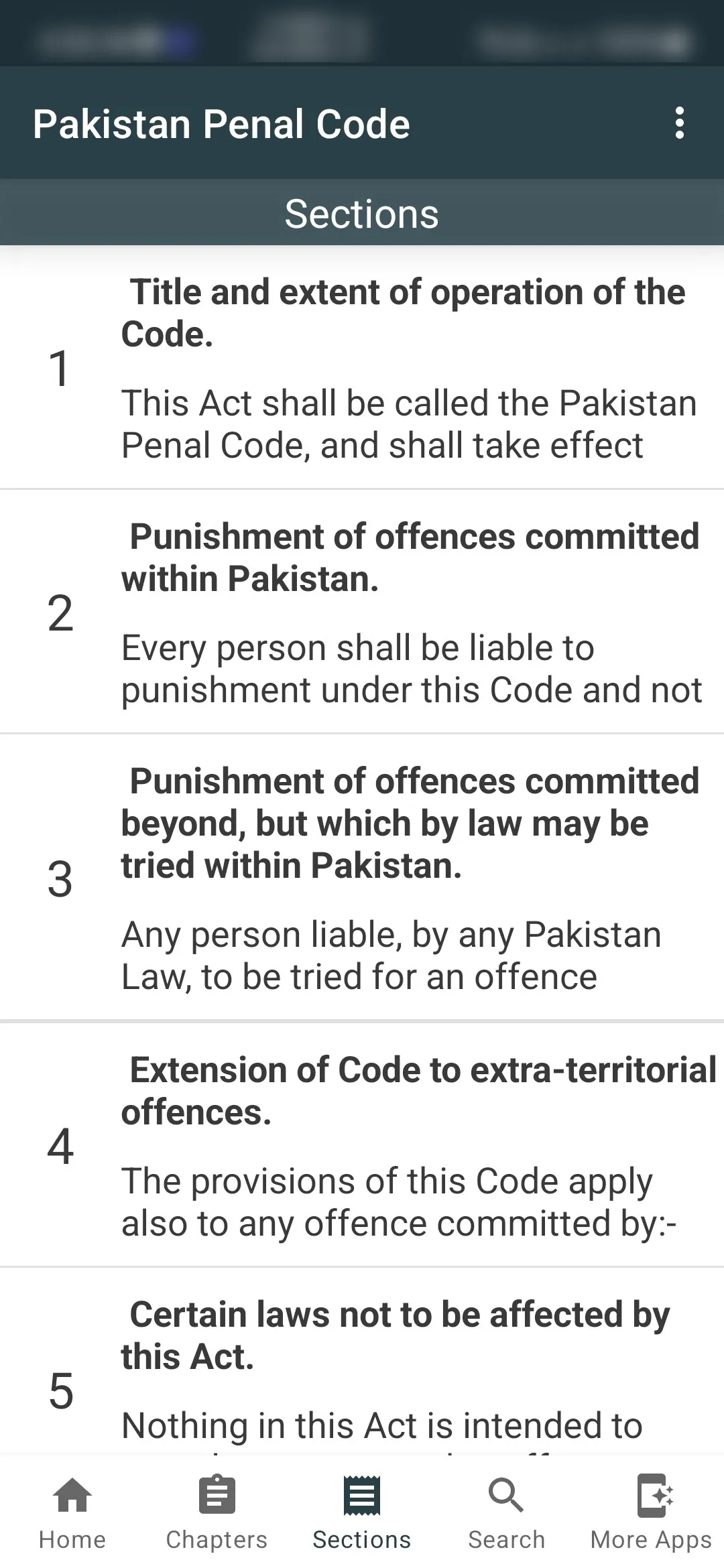 PPC Pakistan Penal Code 1860 | Indus Appstore | Screenshot