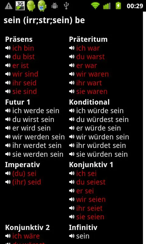 German Verbs | Indus Appstore | Screenshot