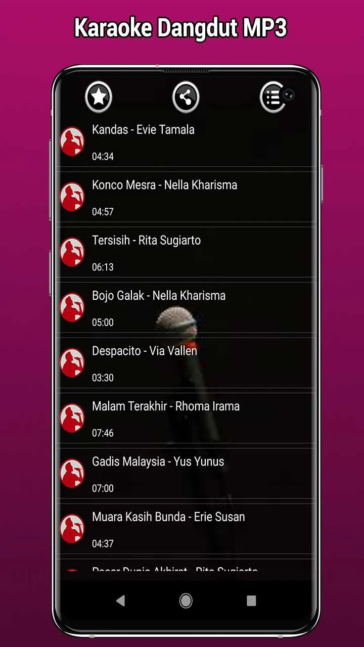 Karaoke Dangdut MP3 | Indus Appstore | Screenshot