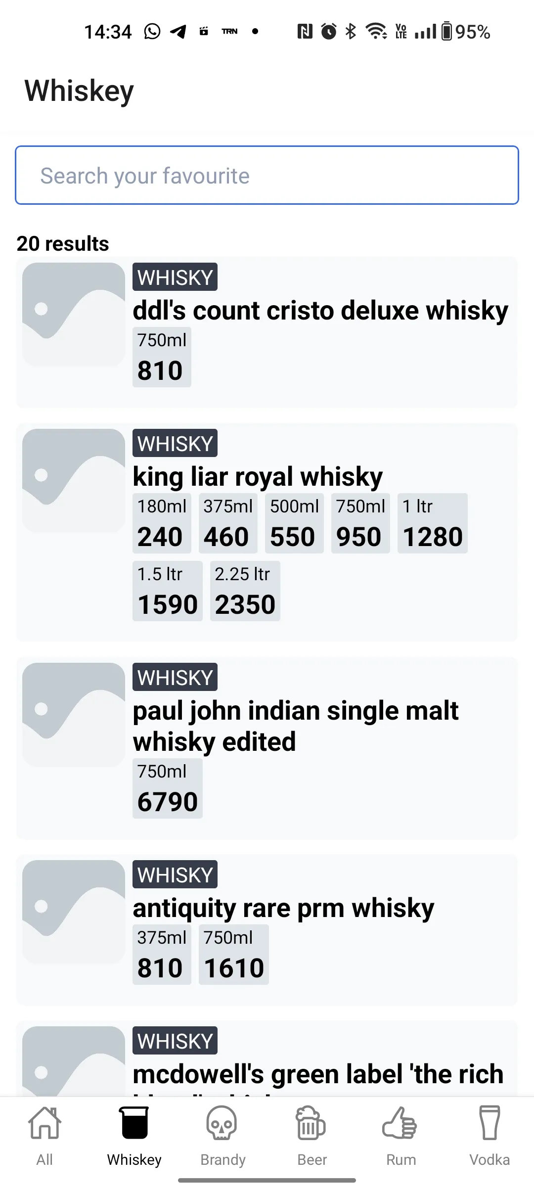 Kerala Beverages price list | Indus Appstore | Screenshot