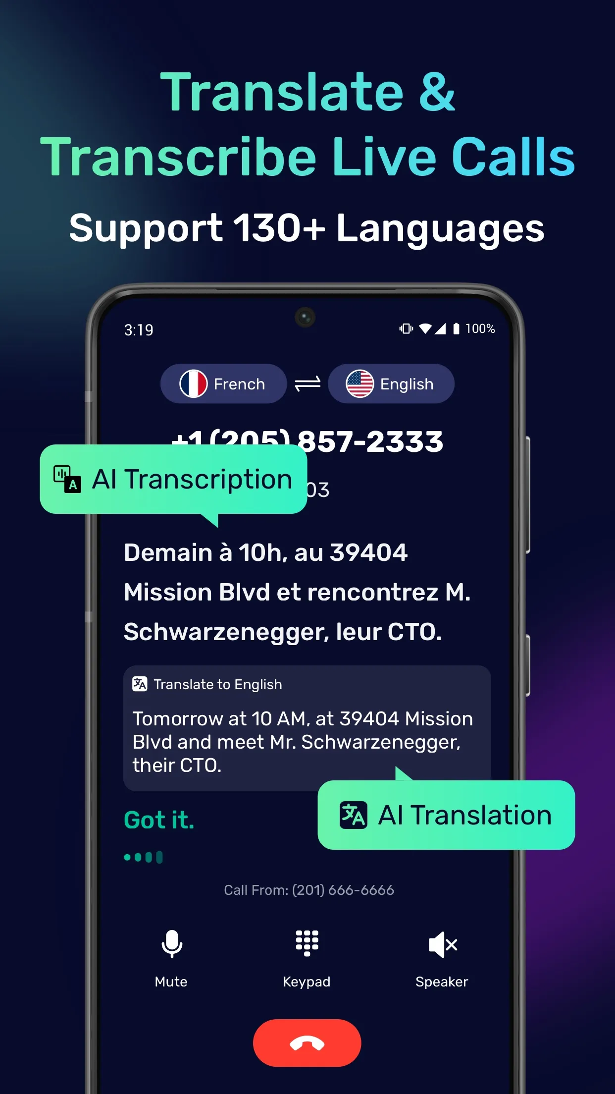 AIPhone.AI: AI Call Translate | Indus Appstore | Screenshot