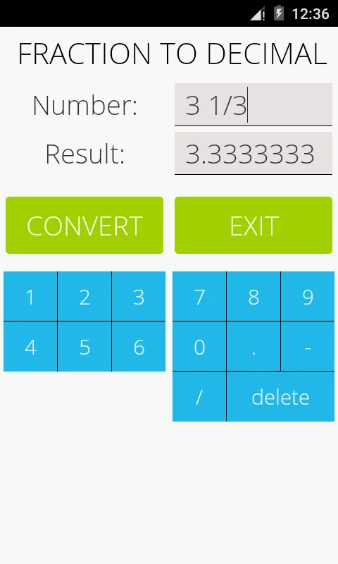 Fraction to Decimal | Indus Appstore | Screenshot