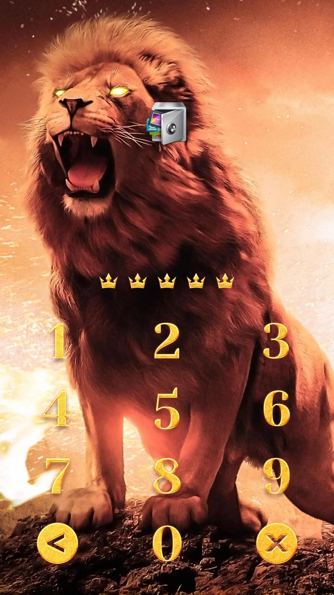 AppLock Live Theme Lion | Indus Appstore | Screenshot