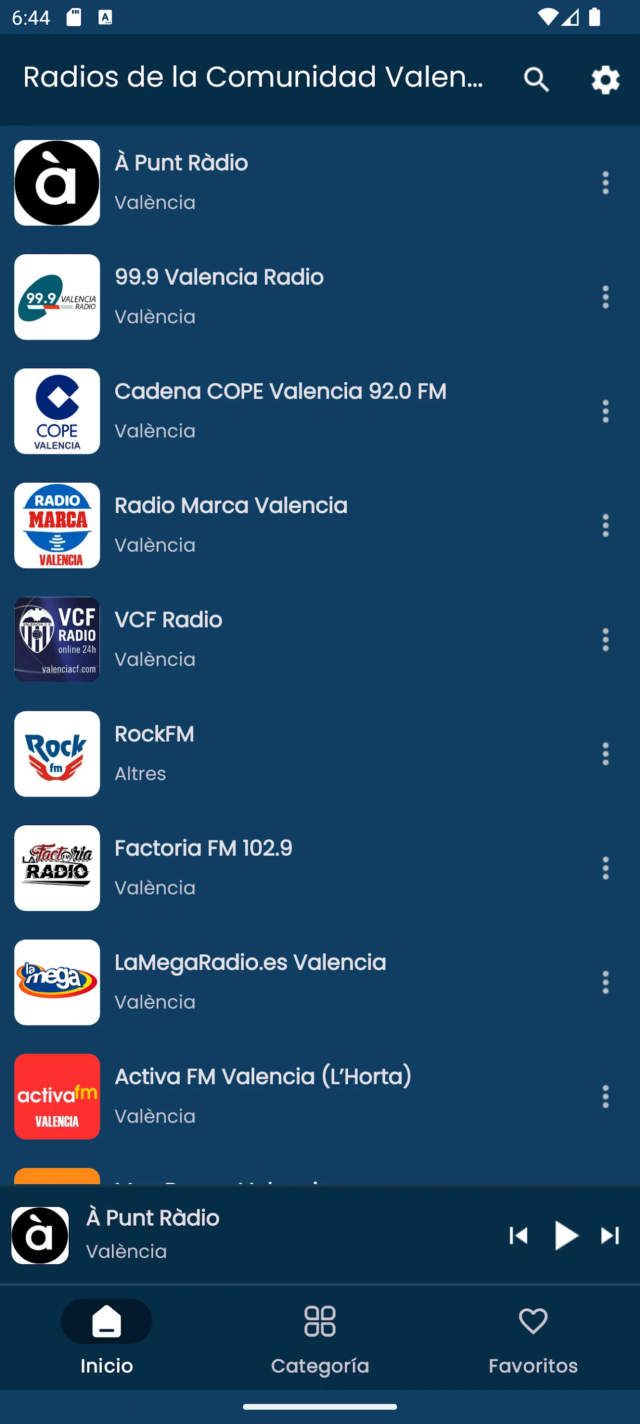 Radios from Valencia | Indus Appstore | Screenshot