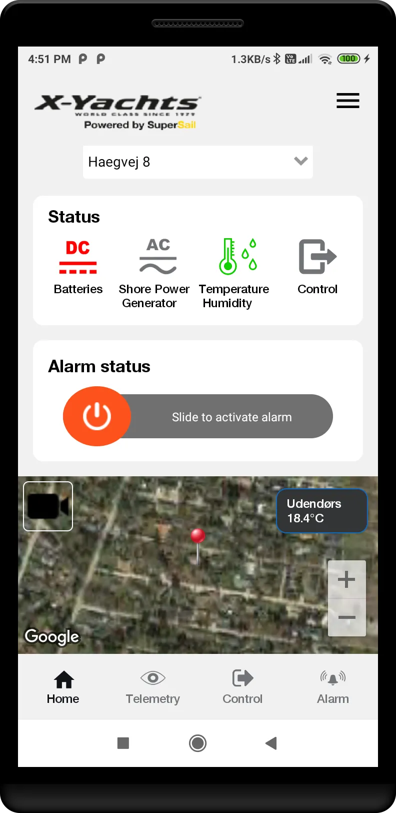 X-Yachts Alarm | Indus Appstore | Screenshot