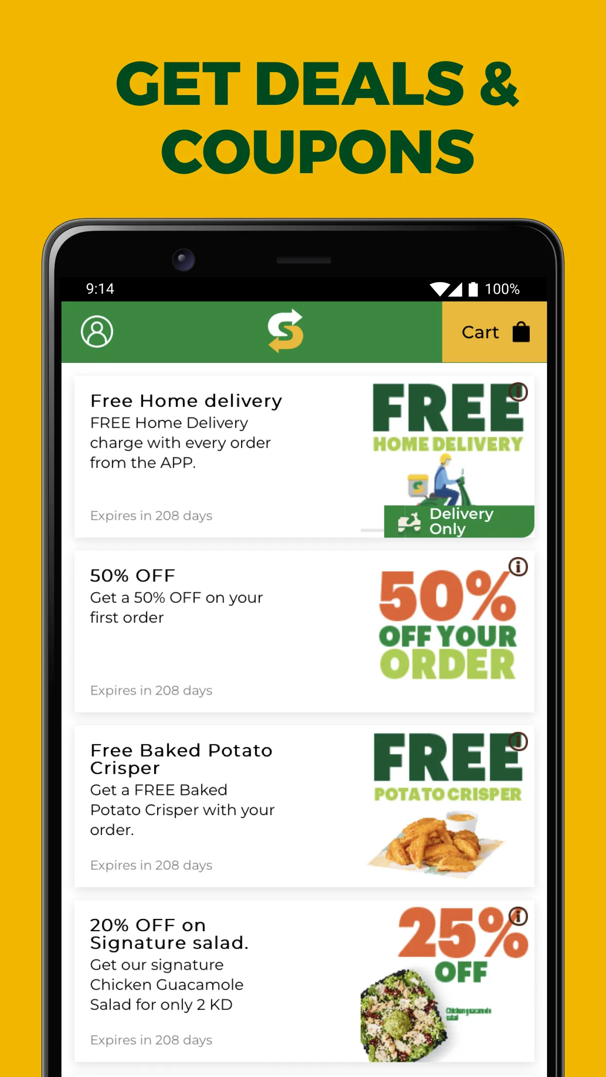 Subway® Kuwait | Indus Appstore | Screenshot