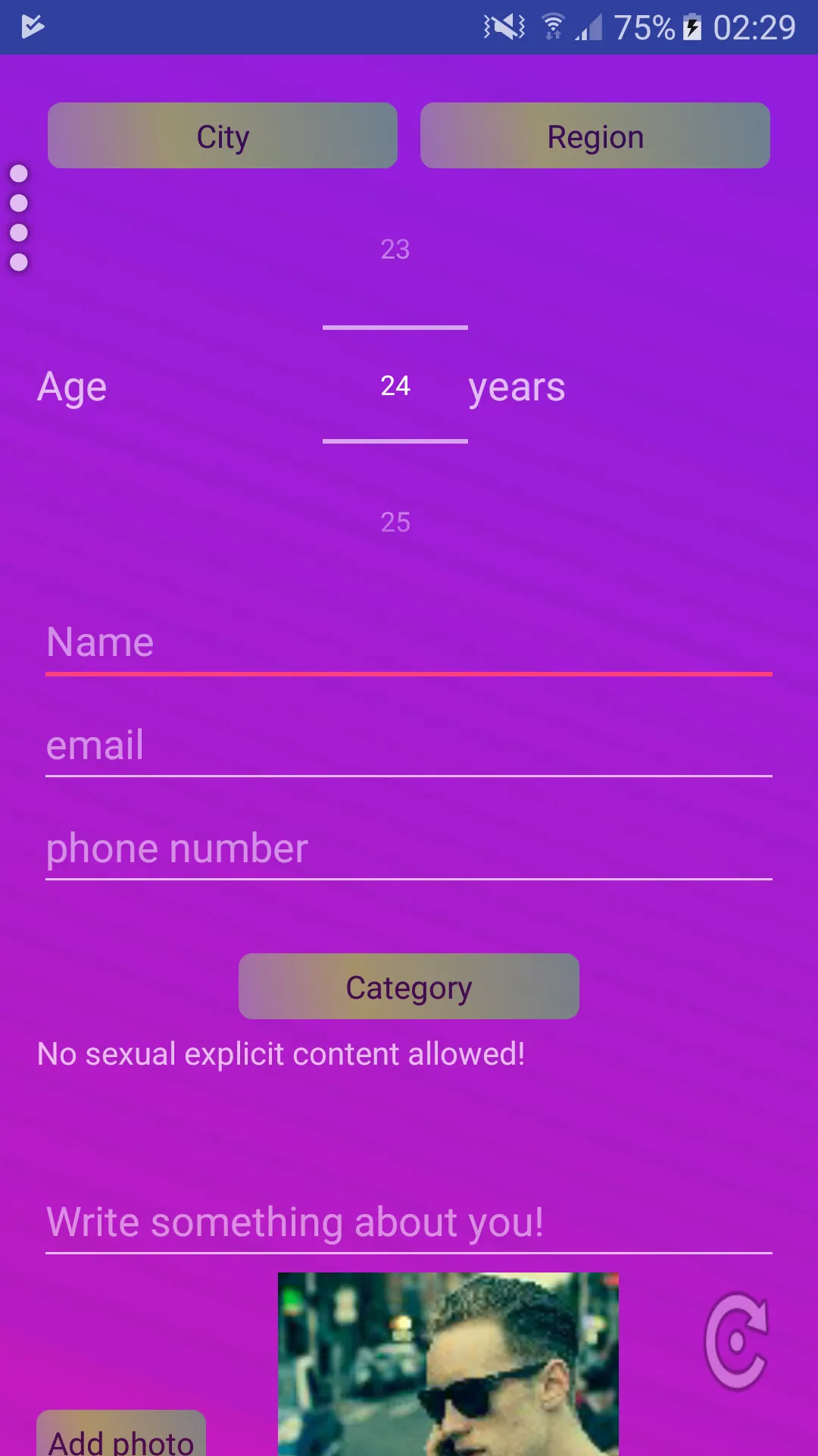 Gay Personal Ads - Men Dating | Indus Appstore | Screenshot