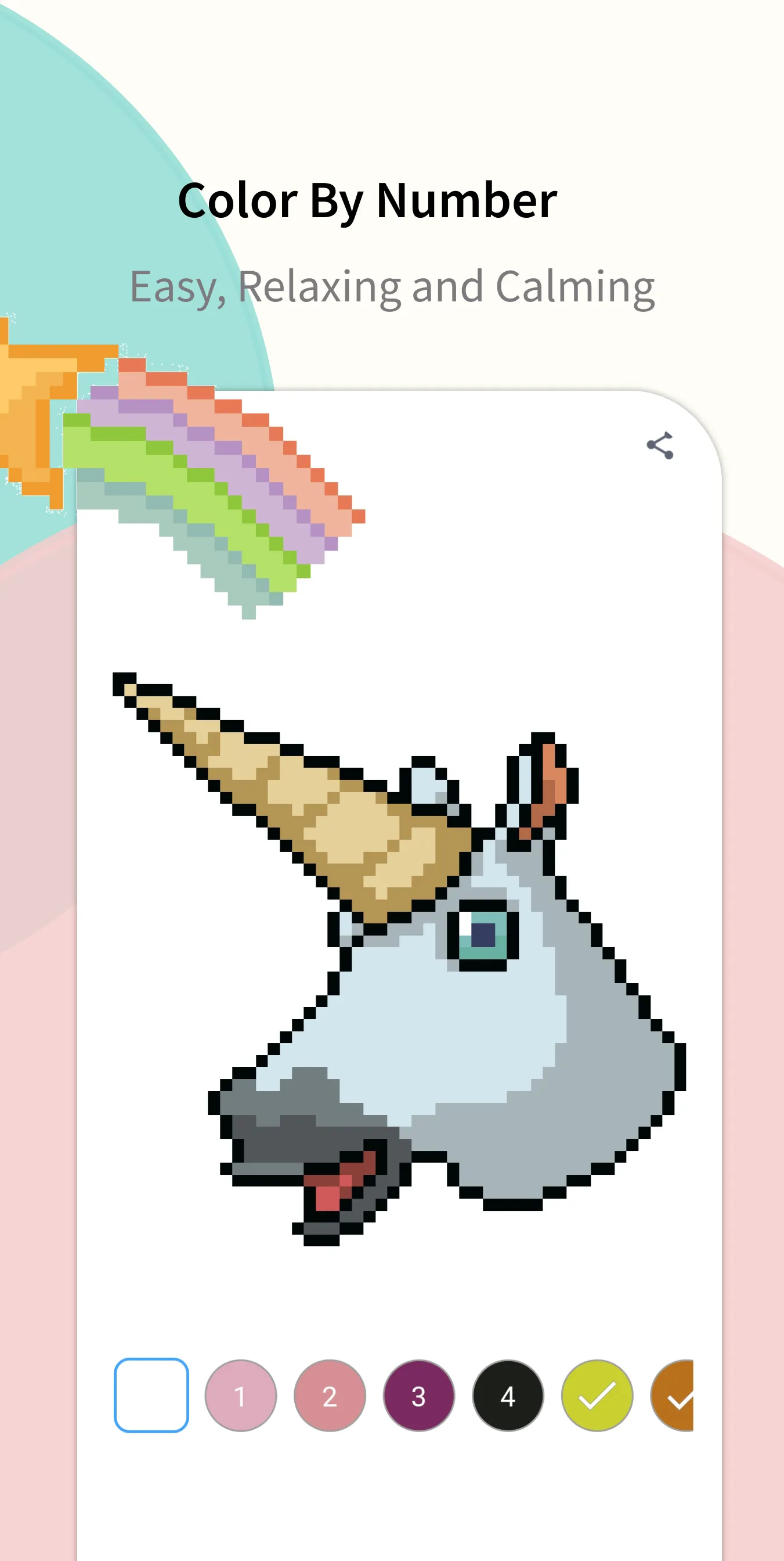 Pixel Unicorn: Color By Number | Indus Appstore | Screenshot