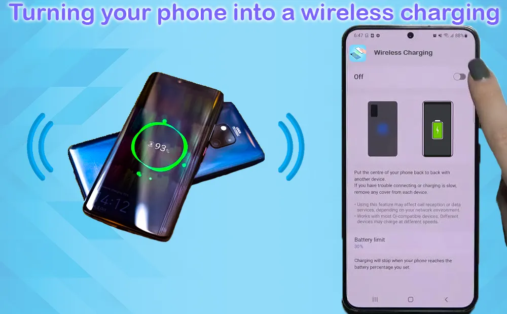 Wireless charge Phone to Phone | Indus Appstore | Screenshot