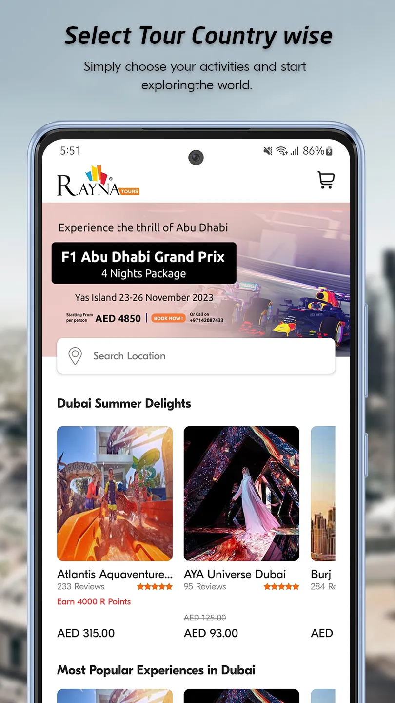 RaynaTours: Travel Experiences | Indus Appstore | Screenshot