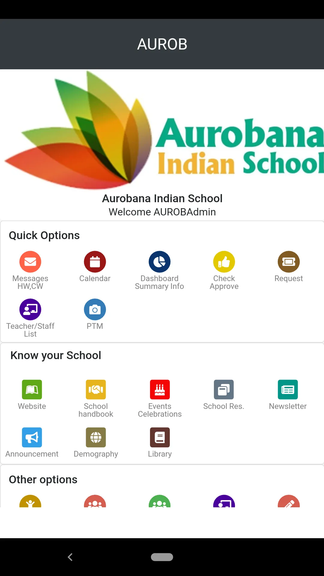 Aurobana Indian School App | Indus Appstore | Screenshot