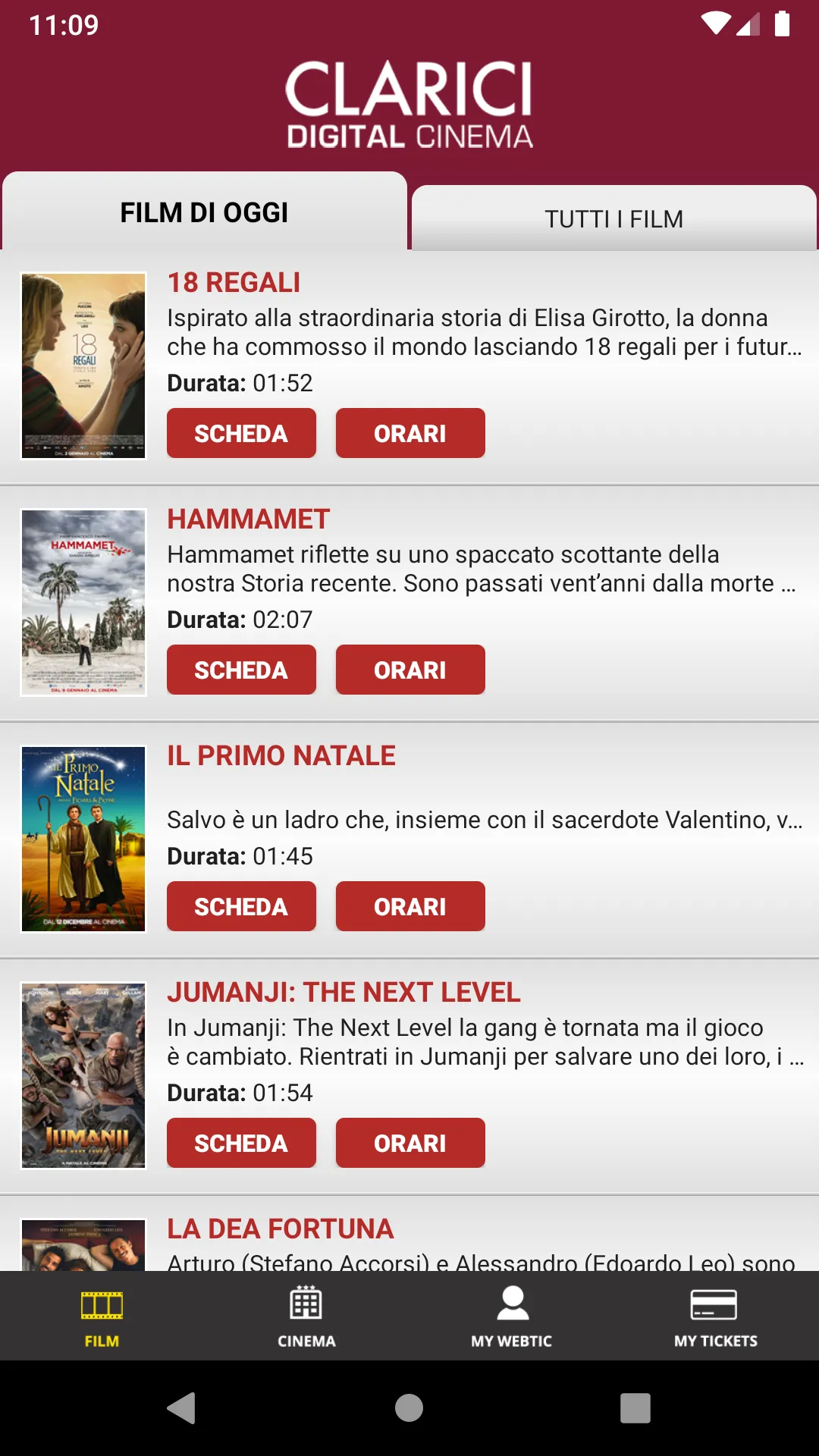 Cinema Clarici Webtic | Indus Appstore | Screenshot