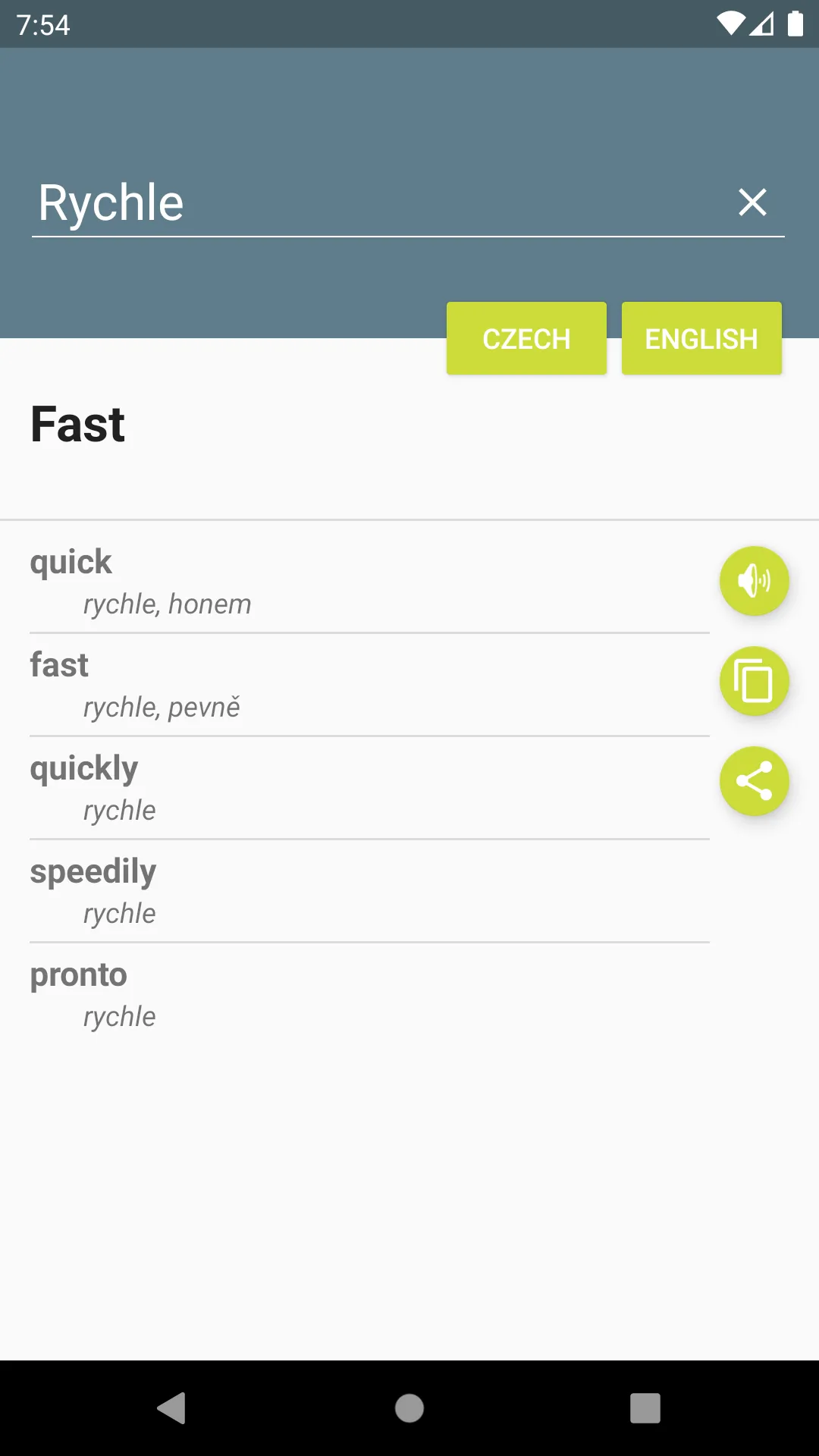 Czech-English Dictionary | Indus Appstore | Screenshot