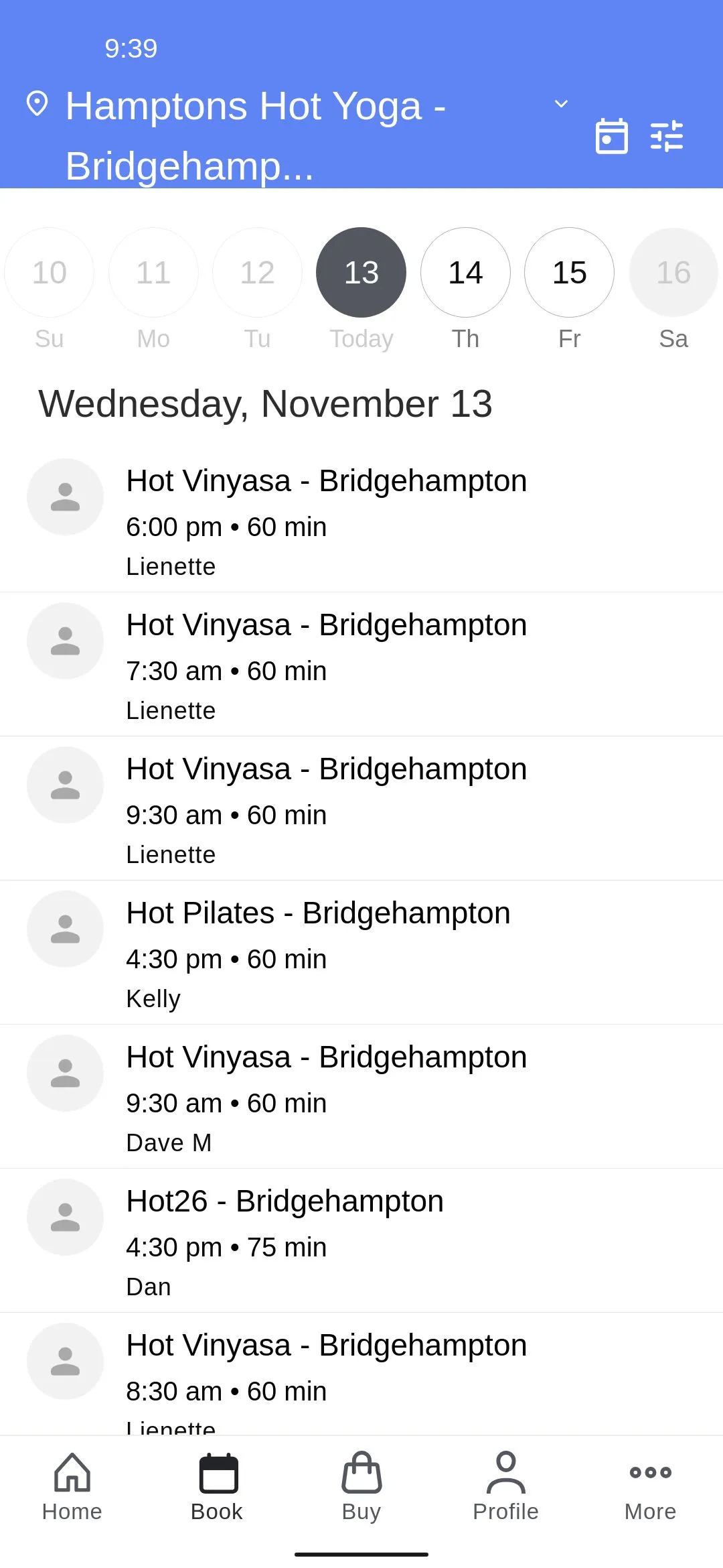 Hamptons Hot Yoga | Indus Appstore | Screenshot