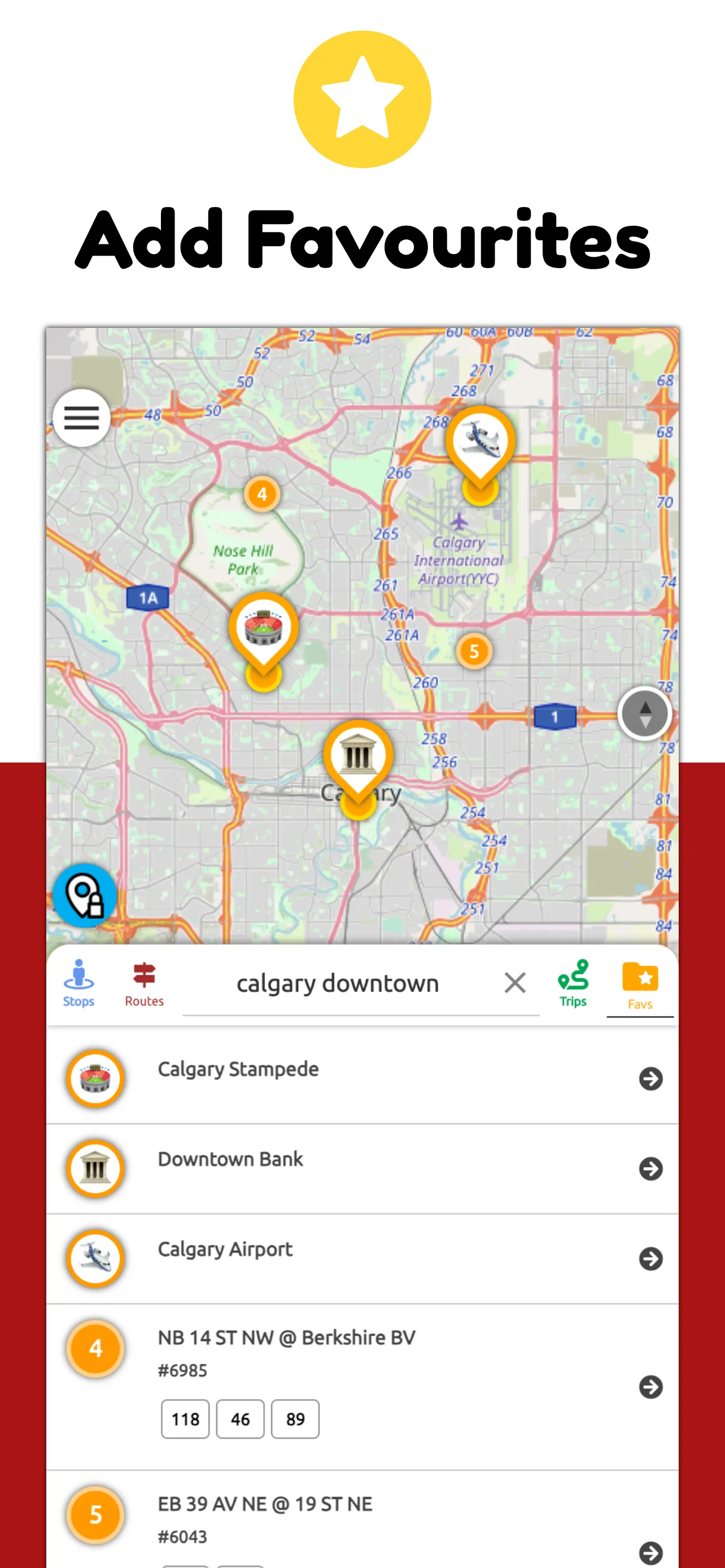 Calgary Transit Real-Time | Indus Appstore | Screenshot