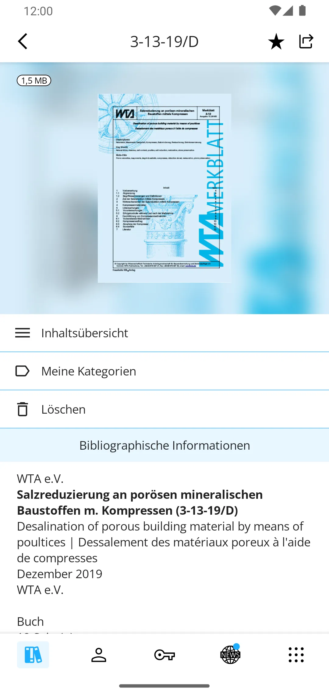 WTA-Merkblätter | Indus Appstore | Screenshot