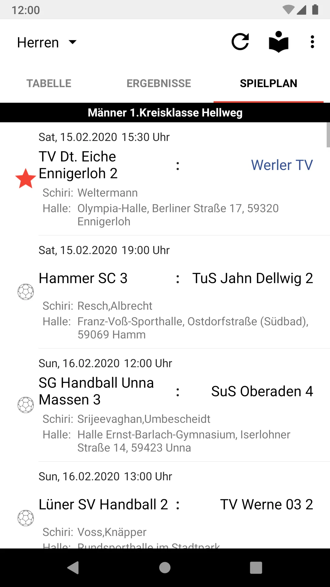 Werler TV Handball | Indus Appstore | Screenshot