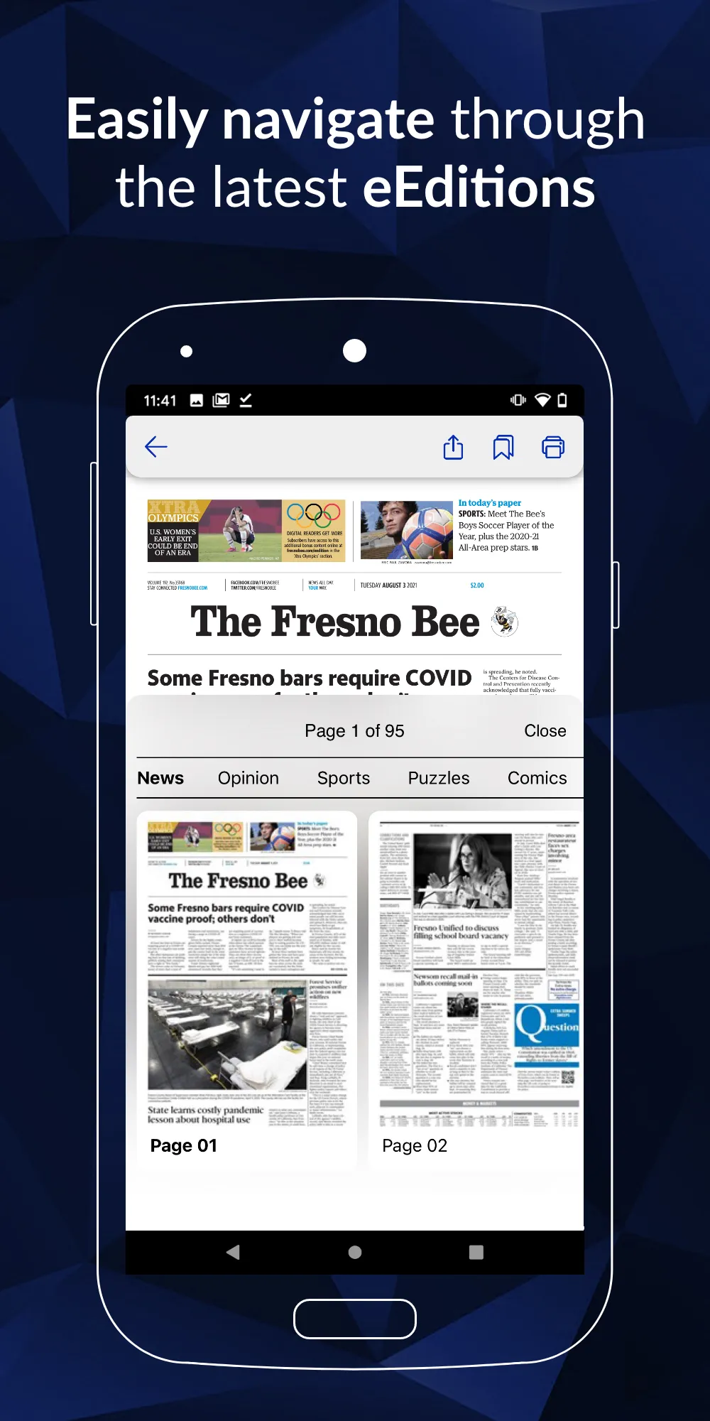 Fresno Bee newspaper | Indus Appstore | Screenshot