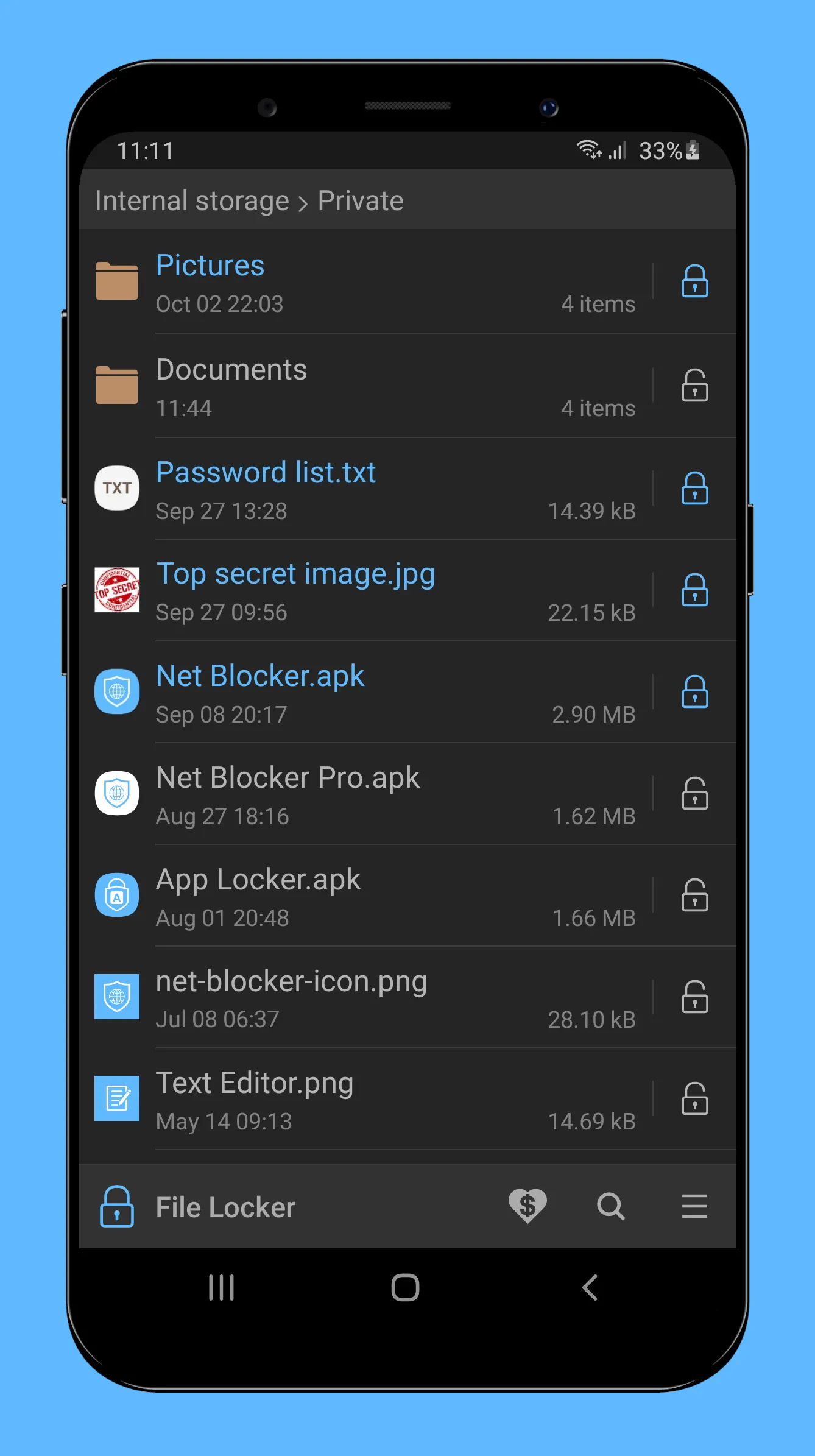 File Locker - Protect files | Indus Appstore | Screenshot