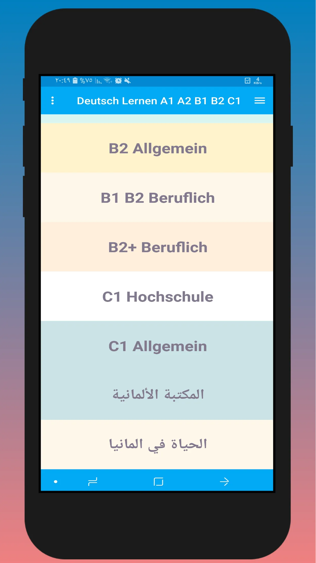 Deutsch Lernen A1 A2 B1 B2 C1 | Indus Appstore | Screenshot