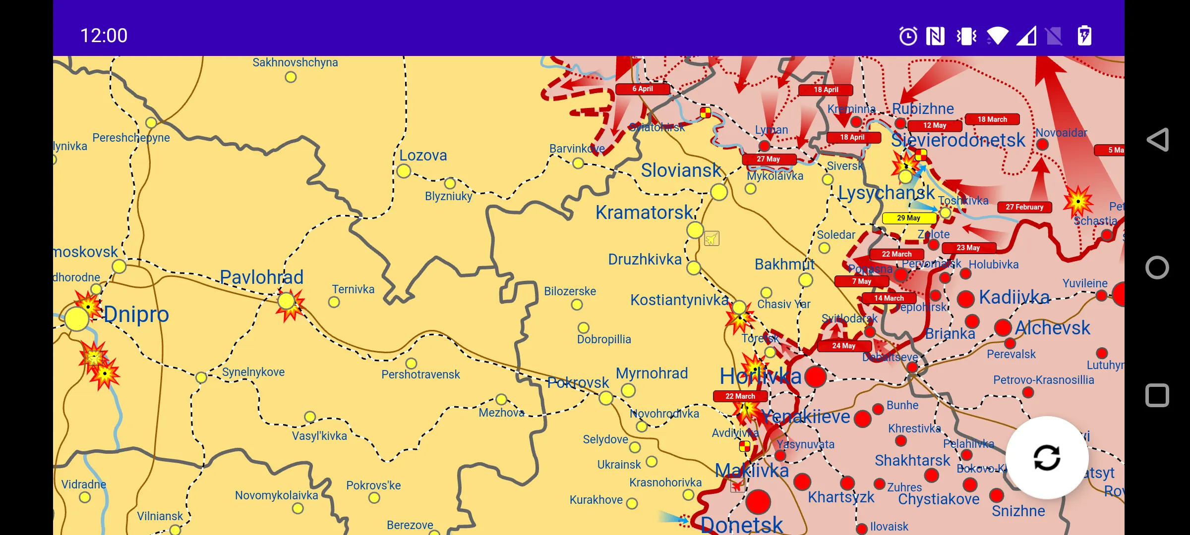 Ukraine Real Time War Map | Indus Appstore | Screenshot