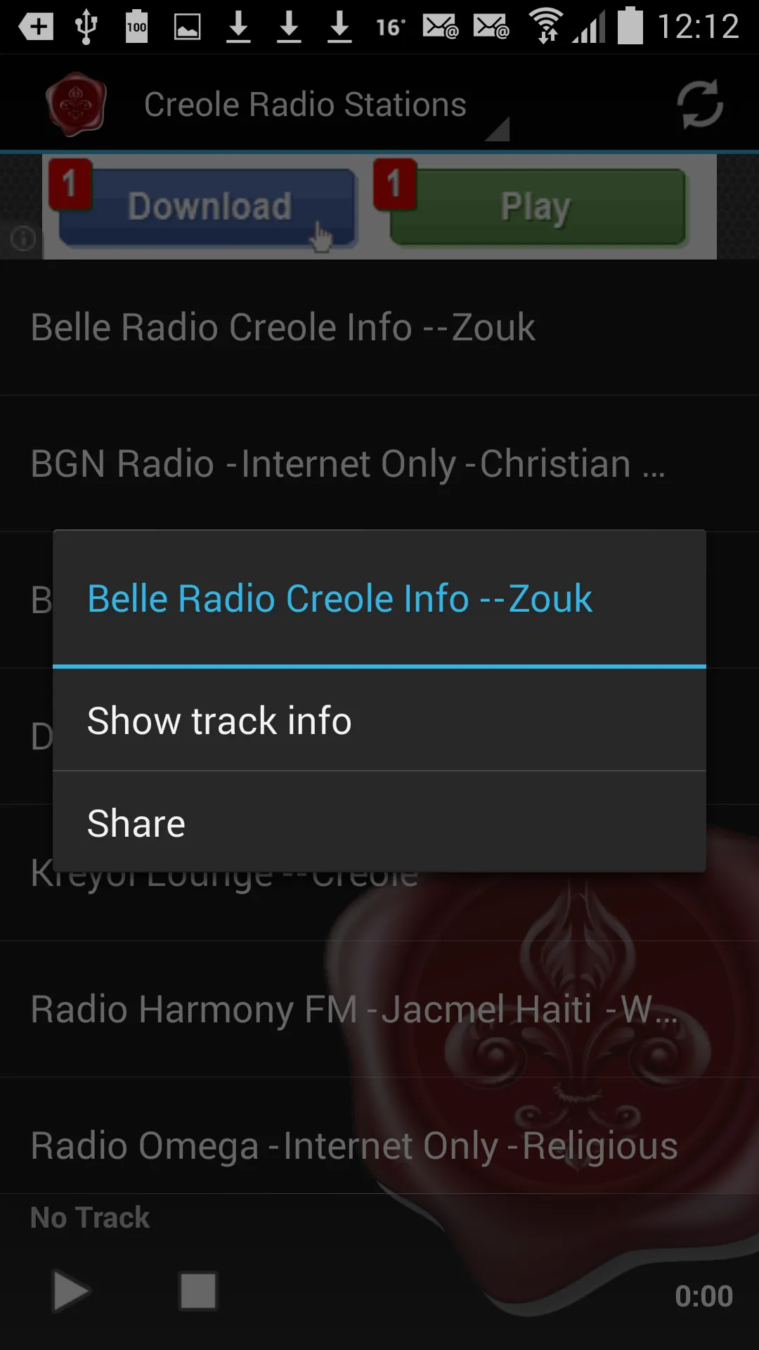 Creole Radio Stations | Indus Appstore | Screenshot