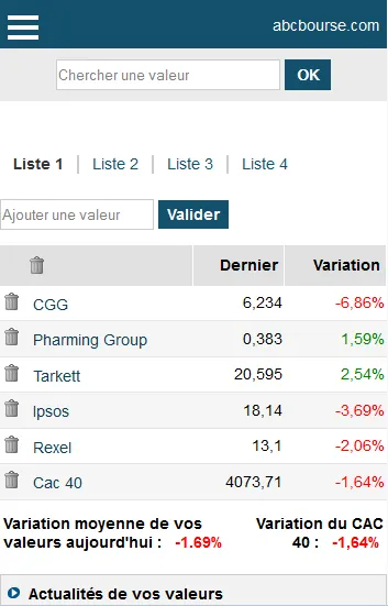 ABC Bourse | Indus Appstore | Screenshot