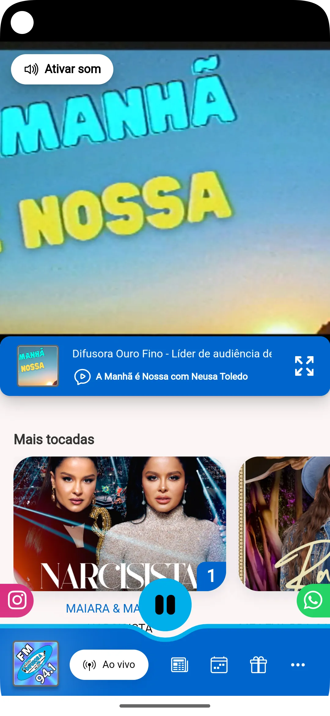 Difusora FM Ouro Fino | Indus Appstore | Screenshot