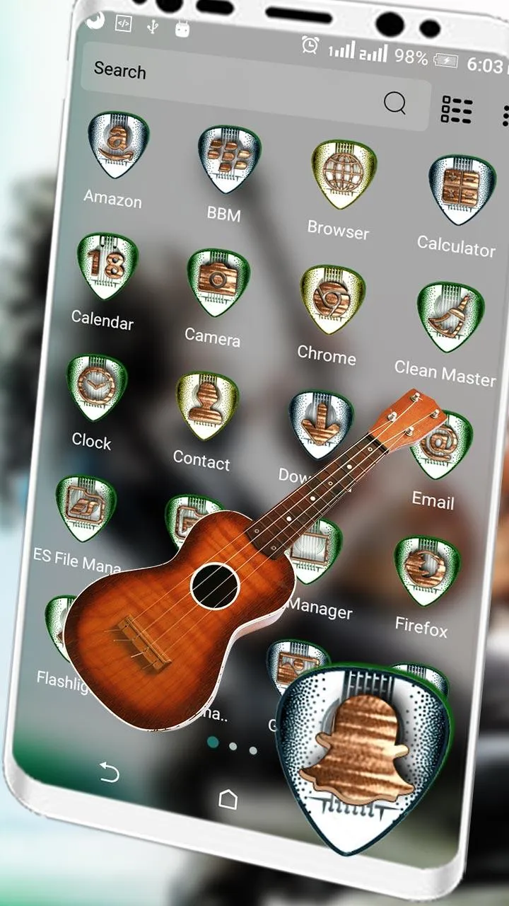 Guitar Rockstar Launcher Theme | Indus Appstore | Screenshot