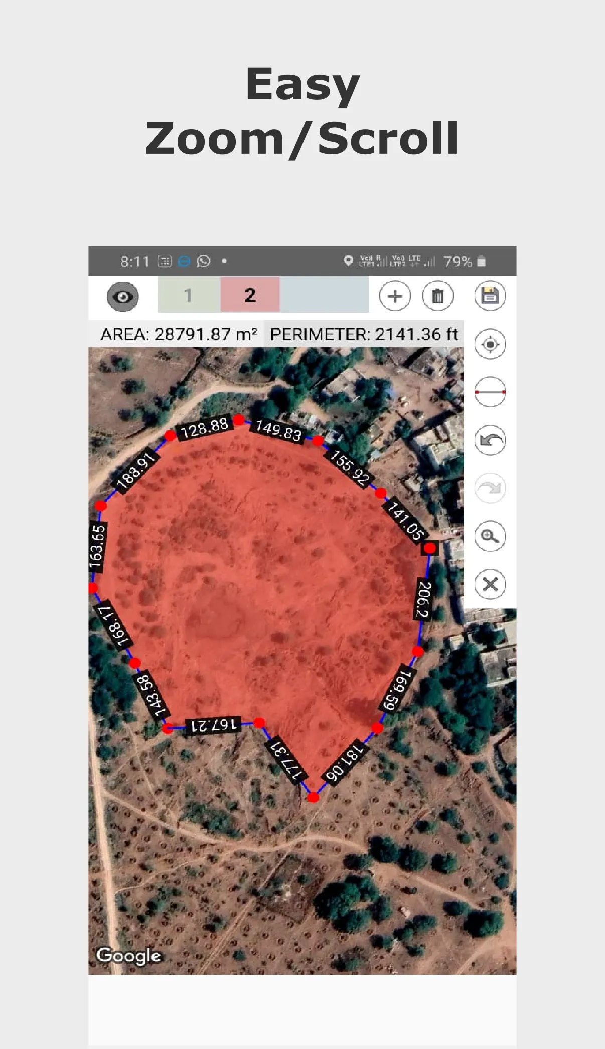 Easy Area : Land Area Measure | Indus Appstore | Screenshot