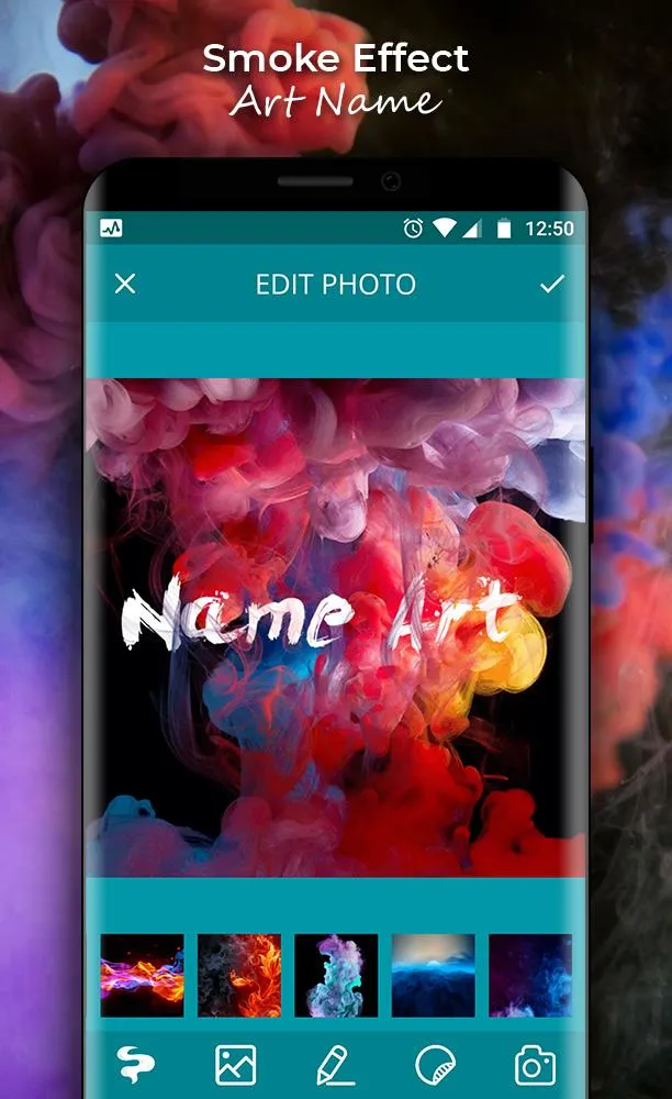 Smoke Name Art - Smoke Effect | Indus Appstore | Screenshot