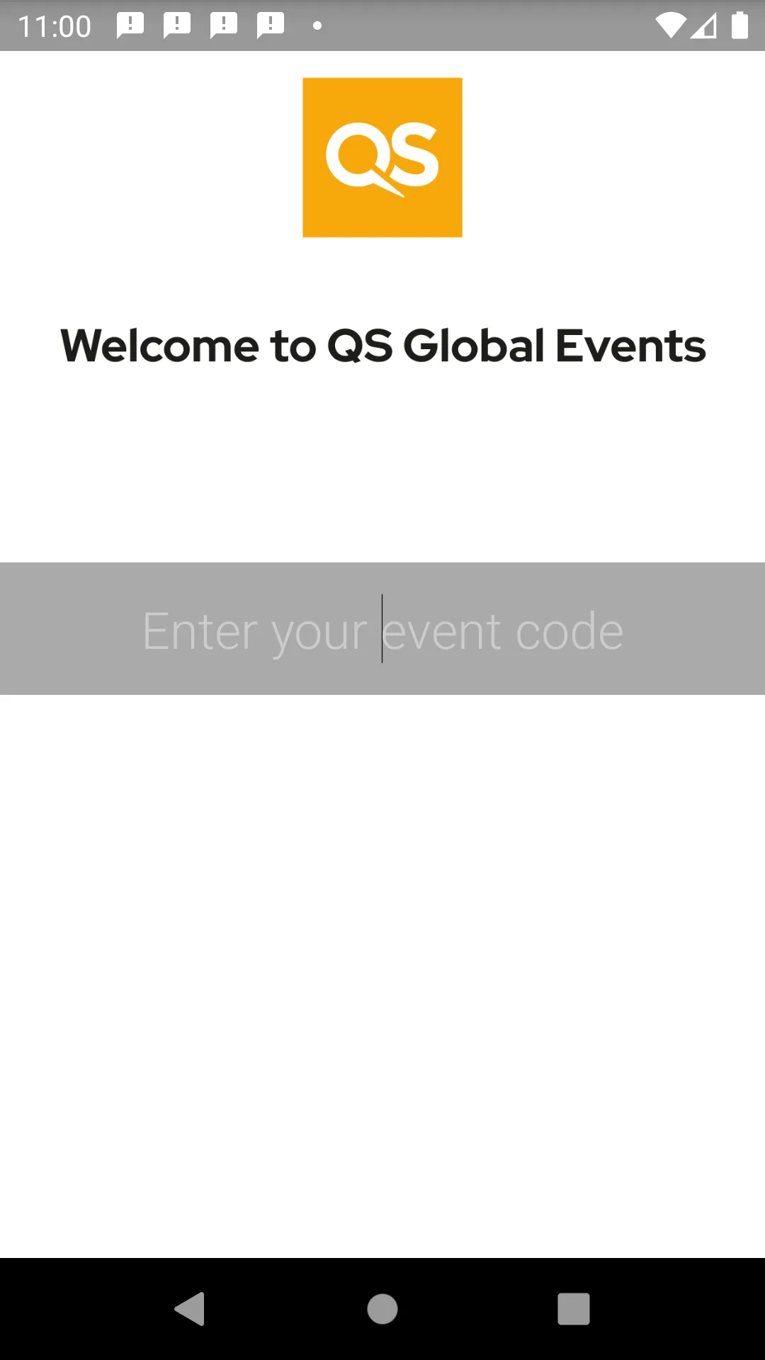 QS Events Portal | Indus Appstore | Screenshot