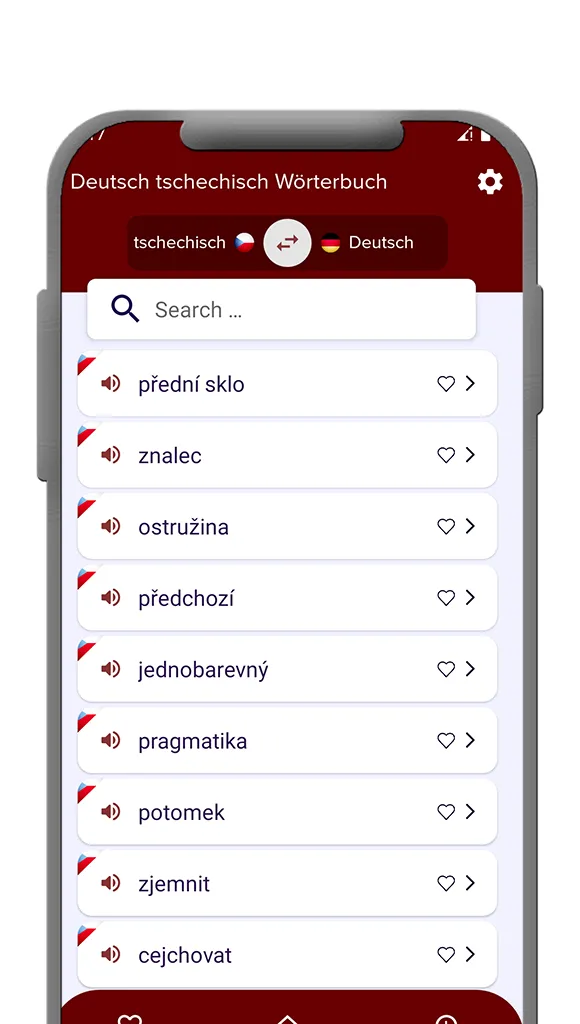 Deutsch-tschechisch Wörterbuch | Indus Appstore | Screenshot