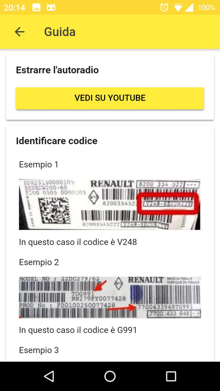 Radio Code for Renault | Indus Appstore | Screenshot