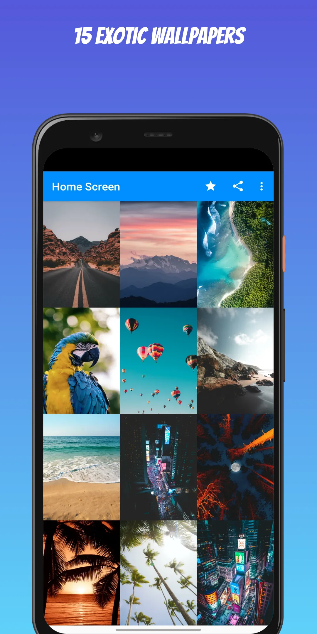 Home Screen - A wallpaper app | Indus Appstore | Screenshot