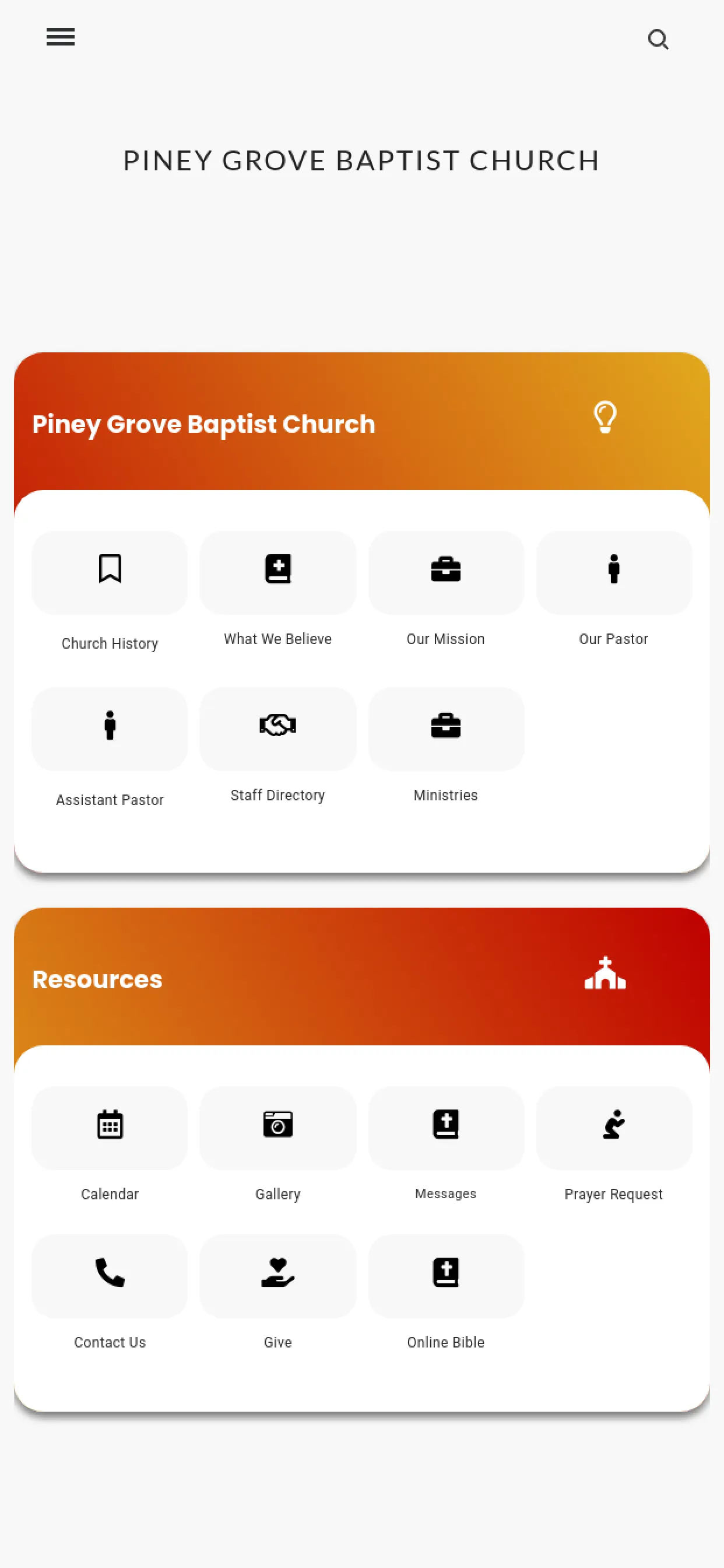 Piney Grove Baptist Church | Indus Appstore | Screenshot