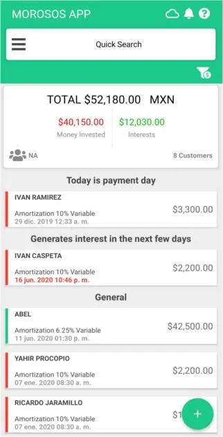 Morosos - Debtor Manager | Indus Appstore | Screenshot