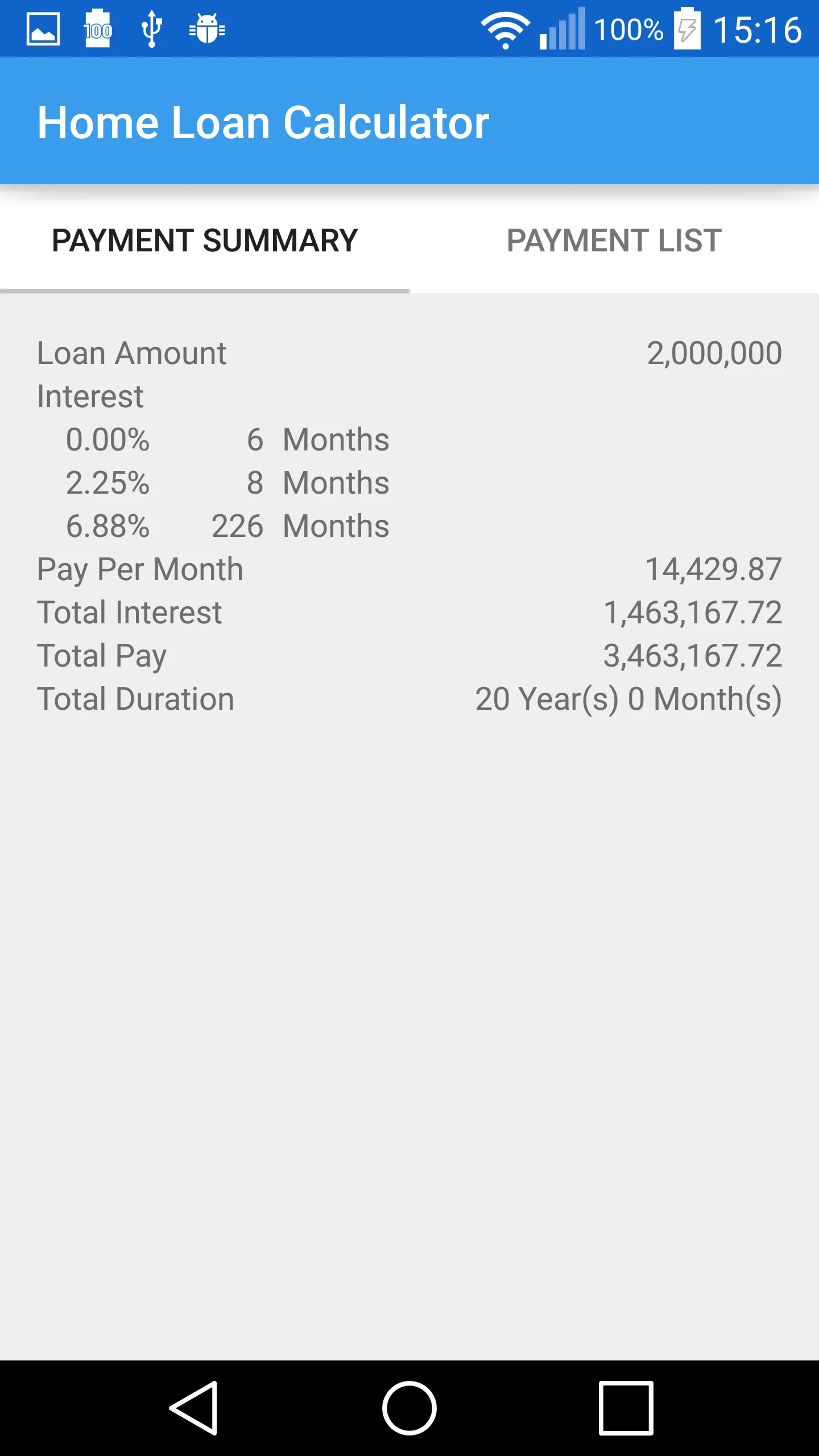 Home loan calculator | Indus Appstore | Screenshot