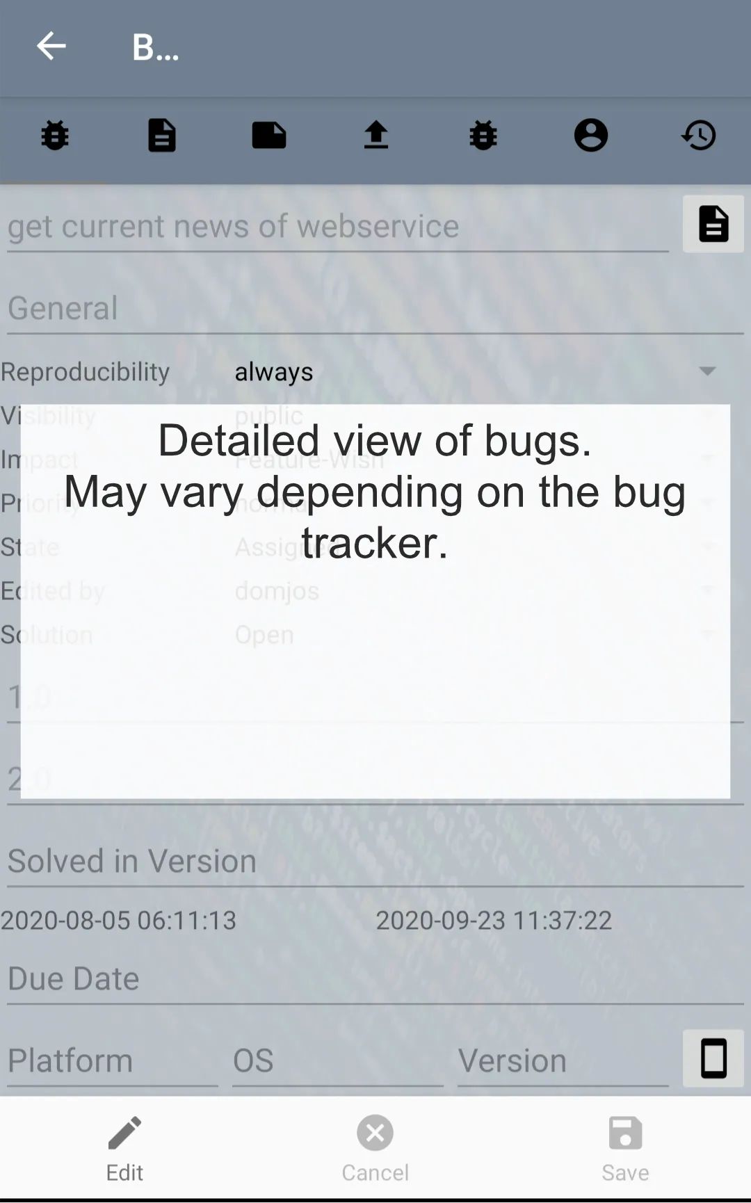 The Universal Bug-Tracking-App | Indus Appstore | Screenshot